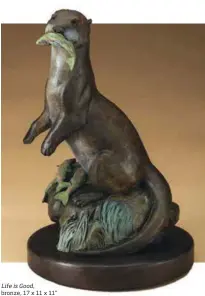  ?? ?? Life is Good, bronze, 17 x 11 x 11"