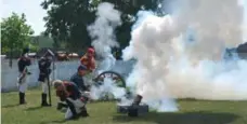  ?? PARKS CANADA ?? There will be lots of stuff flying around Fort George during the War of 1812 bicentenni­al battle reenactmen­ts taking place in July and October.