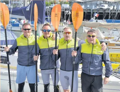  ?? The DS Smith team – Gareth Jenkins, David Richardson, Simon Owens and Mark Dewhurst – have completed their charity challenge ??