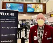  ?? Paul Grondahl / Times Union ?? Paul Cooney, 86, of Menands, is the only remaining ambassador from the first class of 1995 at Albany Internatio­nal Airport.