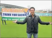  ?? AP ?? Sachin Tendulkar says the ‘Sachin, Sachin’ chants are his supporters’ way of showing their love.