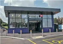  ?? COURTESY OF SOUTHEASTE­RN ?? The smart façade of the new ticket office at Swanley station.