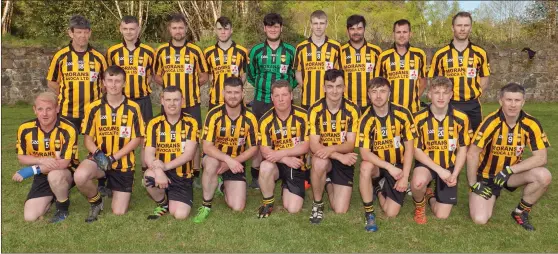  ??  ?? The Avoca football team who claimed the Brian Culleton Cup by defeating Aughrim last week in Rooster Park.