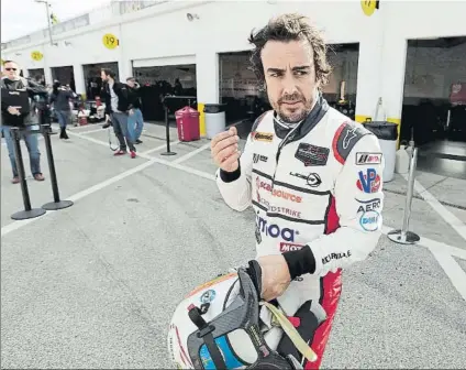  ?? FOTO: AP ?? Fernando Alonso optará a ganar el Mundial de Resistenci­a ya que el calendario de F1 no le impedirá perderse ninguna prueba del WEC