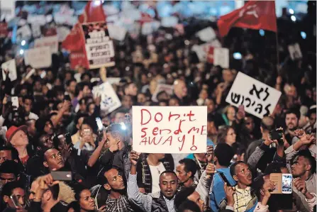  ?? ASSOCIATED PRESS FILE PHOTO ?? Israel has scrapped plans to deport African asylum seekers and will resettle many in Western countries, including Canada, instead.