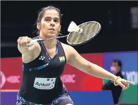  ??  ?? Saina Nehwal lost in the second round on Thursday.