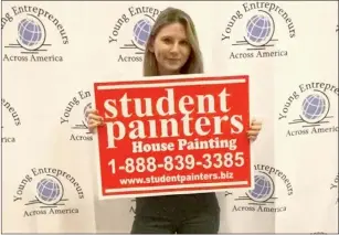  ?? Photo submitted ?? Pictured is Amber Huffman, a PAHS graduate and current IUP senior, who is hiring student painters and marketers as part of an internship.