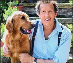  ??  ?? Emotional bond: Monty Don with Nigel the golden retriever