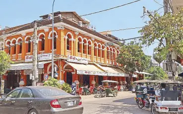  ??  ?? Central Siem Reap has a treasure trove of French colonial heritage in architectu­re.