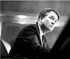  ?? REUTERS ?? Judge Brett Kavanaugh testifies during the Senate Judiciary Committee hearing in Washington on his nomination be an associate justice of the Supreme Court of the United States