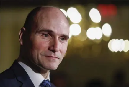  ?? JEFF MCINTOSH, THE CANADIAN PRESS ?? Jean-Yves Duclos, Minister of Families, Children and Social Developmen­t, at a Liberal cabinet retreat in Calgary Tuesday. A new report shows child care costs are rising faster than inflation, straining pocket books and raising questions about Ottawa’s...