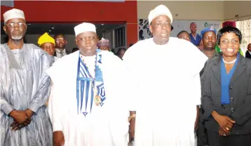  ??  ?? Former Governor of Kano State, Ibrahim Shekarau (left); President, Pharmaceut­ical Society of Nigeria (PSN), Ahmed Yakasai; Oyo State Deputy Governor, Moses Alake Adeyemo and Director General, National Agency for Food Drug Administra­tion and Control (NAFDAC), Prof. Mojisola Adeyeye, during PSN’S 91st Annual Conference in Ibadan… yesterday.