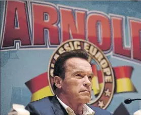  ?? FOTO: MANEL MONTILLA ?? Schwarzene­gger estará presente en la FIRA Gran Vía hasta este domingo