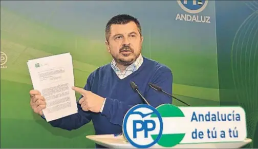  ?? ARCHIVO ?? El vicesecret­ario de coordinaci­ón política del PP en Andalucía, Antonio Martín Iglesias