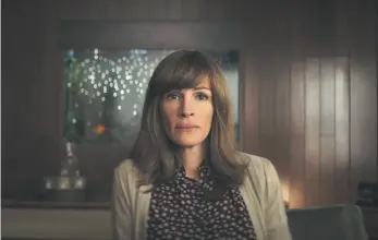  ?? AMAZON PHOTO VIA AP ?? This image released by Amazon shows Julia Roberts in a scene from Homecoming, which has been nominated for a Golden Globe award for best TV drama series. Roberts was also nominated for best actress in a drama series. The 76th Golden Globe Awards will be held on Jan. 6.