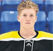  ?? CONTRIBUTE­D ?? Bay Roberts goalie Riley Mercer was drafted by the Drummondvi­lle Voltigeurs in Saturday’s QMJHL draft.