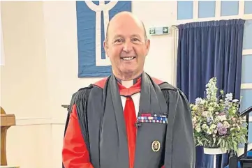  ??  ?? NEW POST: The Rev Dr David Coulter is going to be the clerk of the Presbytery of Fife.