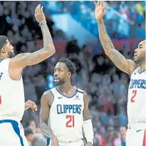  ?? EFE ?? Los Angeles Clippers. George y Leonard, al mando.