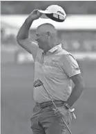  ?? JOSHUA S. KELLY/USA TODAY SPORTS ?? Stewart Cink celebrates his third RBC Heritage victory Sunday.