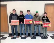  ?? / Lorene Parker ?? Rockmart FFA members donated some of their Florida Fruit fundraiser boxes to Graduate Polk this holiday season.