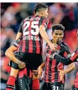  ?? FOTO: SCHÜLER ?? Bayer 04 will auch gegen Celtic in der Europa League jubeln.