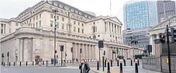  ?? ?? PAUSE: The Bank of England may hold off from raising interest rates due to Covid fears.