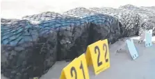  ??  ?? Images showing the recovery of $202 million worth of cocaine in an operation off the NSW north coast on Tuesday morning.