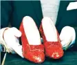  ??  ?? ‘The Wizard of Oz’ ruby red slippers became one of the film’s most iconic props, on near-constant display at the museum since they were anonymousl­y donated in 1979. — AFP