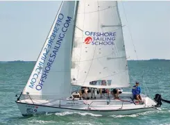  ??  ?? With space for four students plus the instructor, the Colgate 26 is an ideal design for Offshore’s learn-to-sail course.