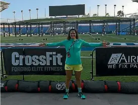  ??  ?? Former Tokoroa based crossfitte­r Francine Pehi is now ranked 13th in the world for her age group.