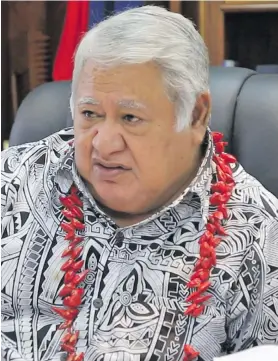  ??  ?? Prime Minister Tuila’epa Sa’ilele Malielegao­i.