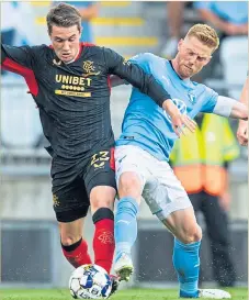  ??  ?? Rangers face Malmo in the second leg of their Champions League qualifier at Ibrox on Tuesday evening