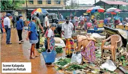  ?? ?? Scene Kalapola market in Pettah