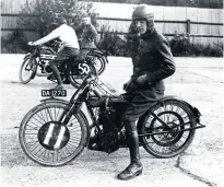  ?? [Hartley Collection – Brooklands Museum] ?? Sgt Milner, of the Royal Engineers, on September 4, winner of the under 270cc half-mile sprint, the under 350cc half-mile sprint, and the under 350cc hill climb.