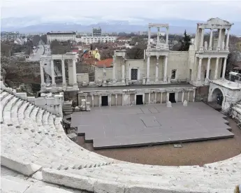  ?? Bild: Wiktor Nummelin/tt ?? Den romerska teatern i Plovdiv är en av de mest välbevarad­e från antiken.