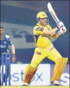  ?? BCCI ?? MS Dhoni scored an unbeaten 28 to help CSK beat Mumbai Indians in last-ball thriller.