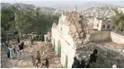  ??  ?? CHAOS: A blown up mosque in Taiz.