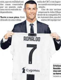  ?? FACEBOOK JUVENTUS ?? Cristiano Ronaldo está muy contento en su nuevo equipo