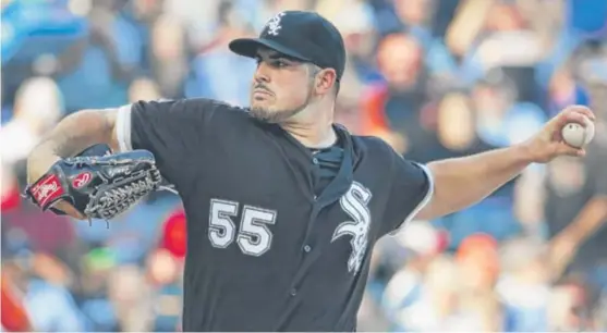  ??  ?? White Sox left- hander Carlos Rodon threw a side session Friday in preparatio­n for his spring debut Sunday. He said he expects to start the fifth game of the regular season.