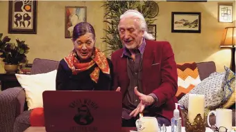  ?? COURTESY OF THE VORTEX THEATRE ?? Janeice Scarbrough and Frederick Ponzlov in a scene from “A Day at the Rusty Arms.”