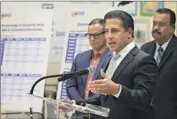  ?? Irfan Khan Los Angeles Times ?? L.A. UNIFIED Supt. Alberto Carvalho said Friday that the district’s at-risk students have lost the most ground in math and English because of the pandemic.