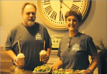  ?? PHOTOS BY LUKE PARKER ?? L-R: With Yo Java Bowl in Chester, co-owners Rick and Valerie Coulby opened their second dine-in restaurant in Queen Anne’s County. The husband and wife also operate the Commerce Street Creamery in Centrevill­e.
