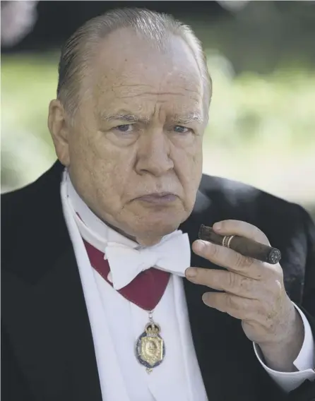  ??  ?? 0 Dundee actor Brian Cox who plays Winston Churchill in a new film about Britain’s wartime leader