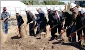  ?? PHOTO BY JAMES GILBERT/YUMA SUN ?? A GROUP OF IMPERIAL COUNTY officials broke ground Tuesday morning for a new Winterhave­n Public Safety Facility, which will be located at 581 Railroad Avenue. With a price tag of $3.8 million, the facility, which is expected to be completed and occupied...