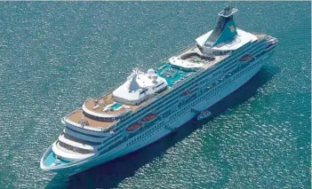  ??  ?? A cruise ship carrying 6,000 customers can use up to 1.2 million litres of water a day.