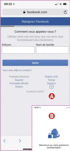  ??  ?? Créer son compte Facebook, c’est gratuit, c’est rapide et c’est simple.