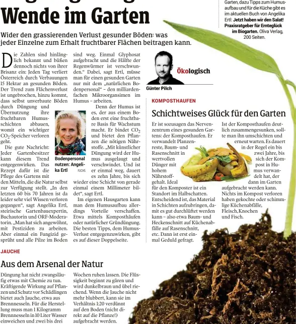  ??  ?? FUCHS
für Wiese und Garten, dazu Tipps zum Humusaufba­u und für die Küche gibt es im aktuellen Buch von Angelika Ertl: