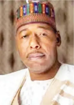  ??  ?? Governor Babagana Umara Zulum