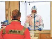  ?? FOTO: MALTESER ?? Die neue Teststatio­n der Malteser nimmt am Freitag ihre Arbeit auf.
