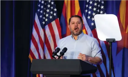 ?? ?? Ruben Gallego said a repeal could be overturned by a future state legislatur­e. Photograph: Rebecca Noble/Reuters